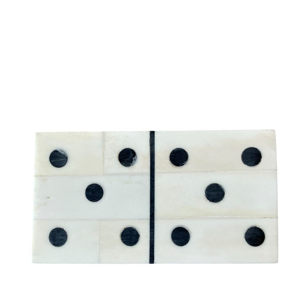 Perry Ellis x MELA ARTISANS 28pc Handcrafted Bone Inlay Domino Game Set NEW - Picture 15 of 16